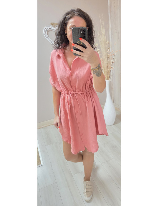 Robe CHARLOTTE - Bois de Rose