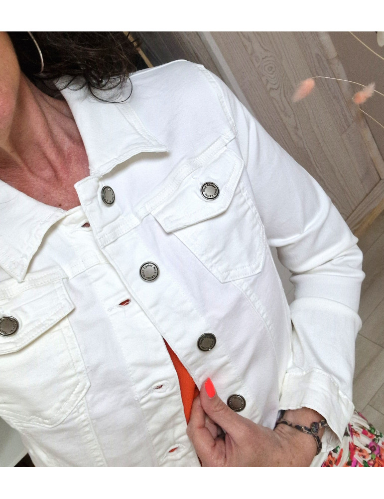 Veste en jean CERISE - Blanche